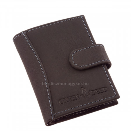 Leather card holder with RFID protection GreenDeed AGH2038/T black