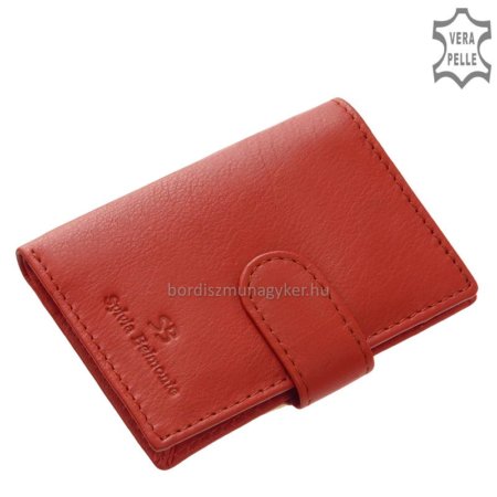 Leather card holder Sylvia Belmonte SCM2038 red
