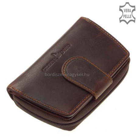 Leder Damen Geldbörse GreenDeed OP04-PI / BROWN