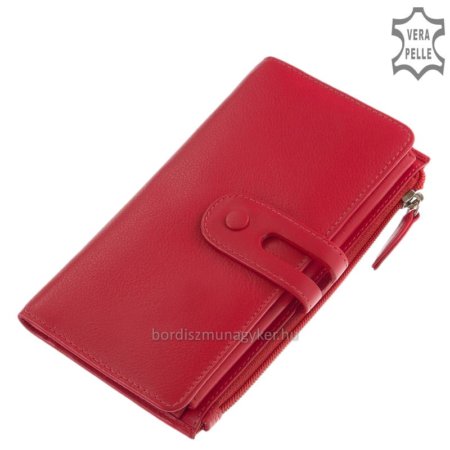 Portefeuille femme en cuir La Scala DN72 rose