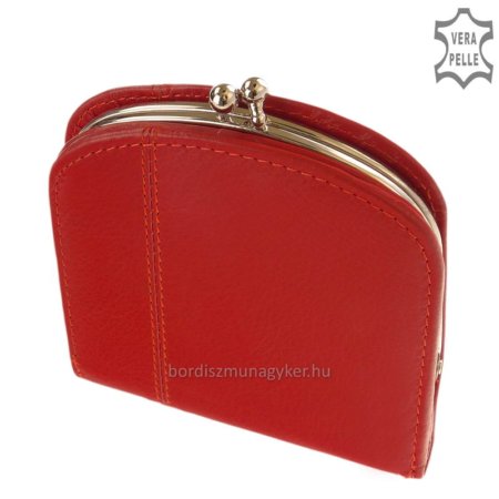 Leather women's wallet La Scala DN81 red