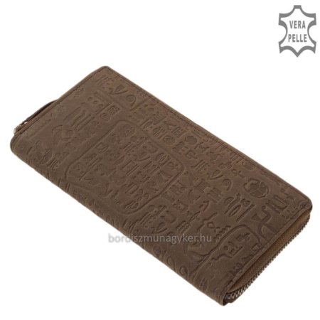 Leather women's wallet Sylvia Belmonte HF1 dark brown