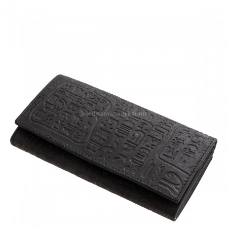 Leder Damen Geldbörse Sylvia Belmonte HF5 schwarz