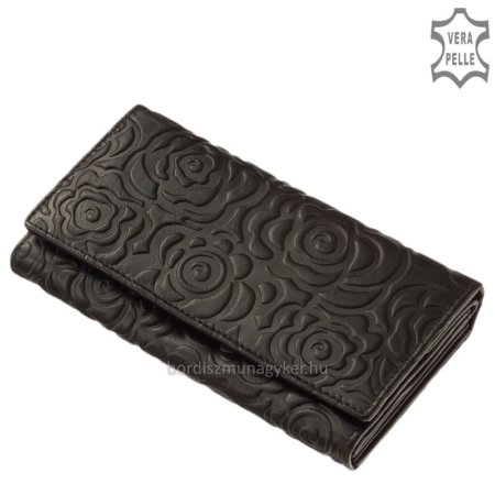 Bőr női pénztárca Sylvia Belmonte RO05 fekete