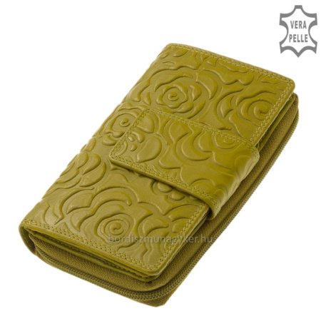 Leather women's wallet Sylvia Belmonte RO14 green