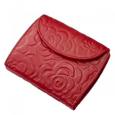 Damenbrieftasche aus Leder Sylvia Belmonte ROU02 rot