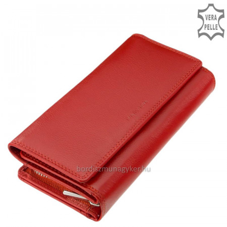 Portofel de dama LA SCALA piele naturala DCO452 rosu