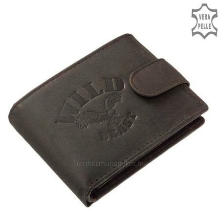 Leather wallet brown WILD BEAST MWS102 / T