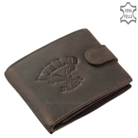 Usnjena denarnica rjava WILD BEAST MWS6002L / T