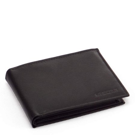 Usnjena denarnica DG84 črna