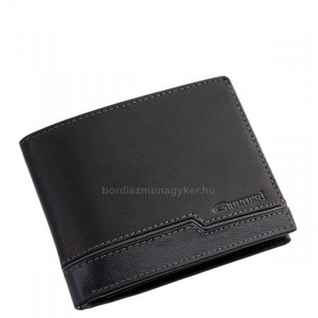 Kožená peňaženka v darčekovej krabičke čiernej farby SGG1021
