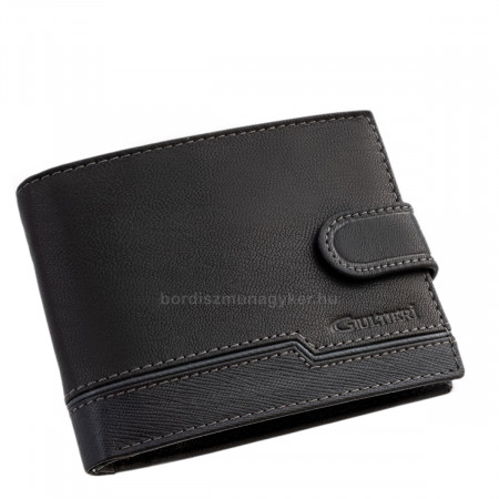Usnjena denarnica v darilni škatli črna SGG1021/T