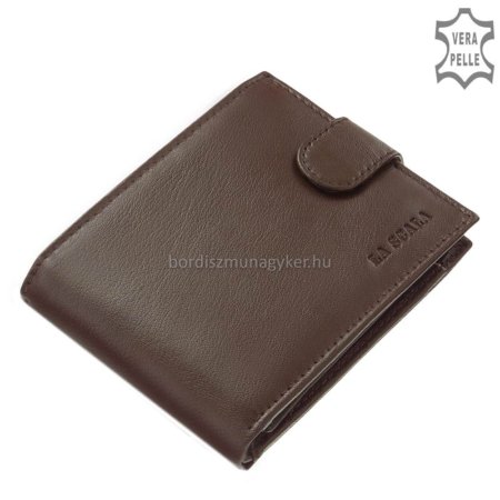Leather wallet for men La Scala ANG11 brown