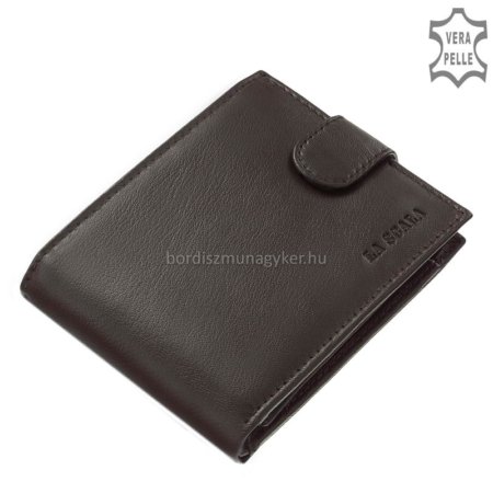 Leather wallet for men La Scala ANG11 black