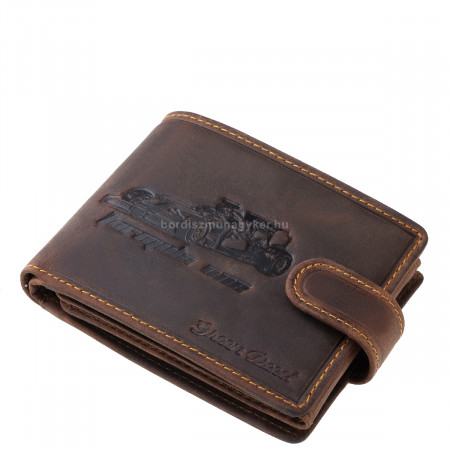 Leather wallet form-1 with car pattern A2A1021/T