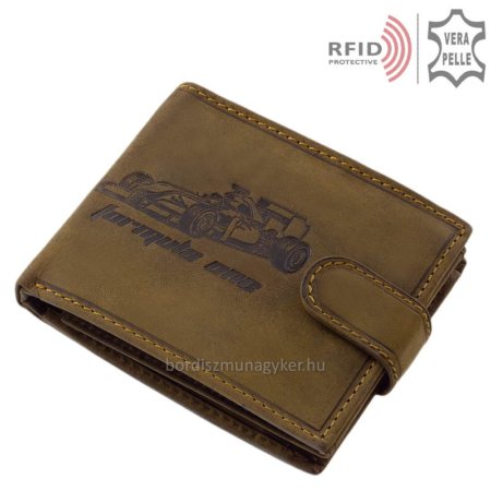 Leather wallet shape-1 car with pattern RFID A2AR6002L / T
