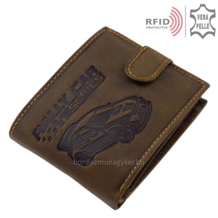 Skórzany portfel samochodowy ze wzorem RFID A3AR6002L/T