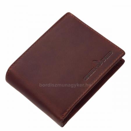 Ledergeldbörse mit RFID-Schutz braun ADL1021