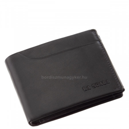 Leather wallet with RFID protection black AST102