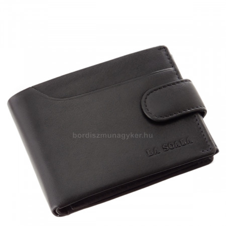 Ledergeldbörse mit RFID-Schutz schwarz AST102/T