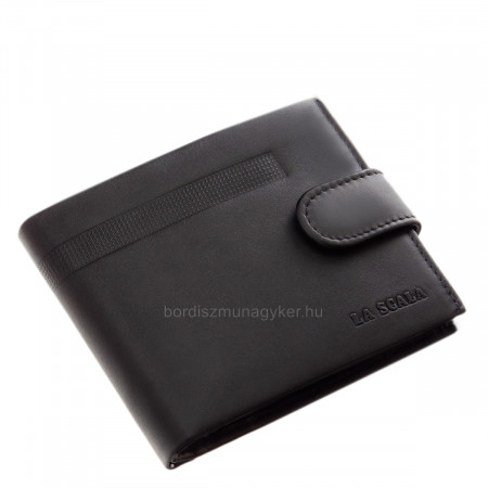 Kožená peňaženka s RFID ochranou čierna DVI08/T