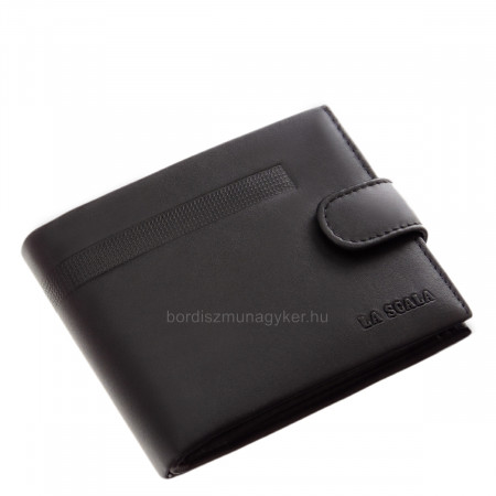 Leather wallet with RFID protection black DVI1021/T