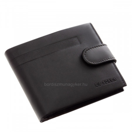 Leather wallet with RFID protection black DVI1027/T
