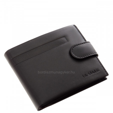 Usnjena denarnica z RFID zaščito črna DVI6002L/T
