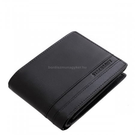 Ledergeldbörse mit RFID-Schutz schwarz RG1021