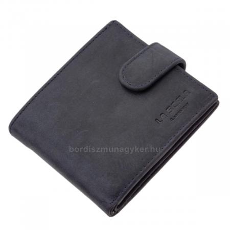 Usnjena denarnica z RFID zaščito modra LSH5641/T