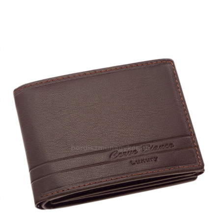 Corvo Bianco Luxusní pánská peněženka hnědá CBL102