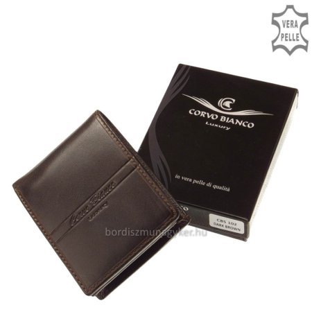 Luxusní pánská peněženka Corvo Bianco hnědá CBS102