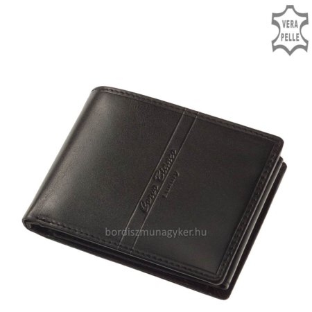 Luxusní pánská peněženka Corvo Bianco černá CBS1021