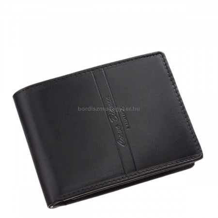 Luksusowy portfel męski Corvo Bianco RFID Czarny RCBS1021