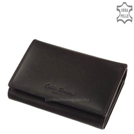 Luxusní dámská peněženka Corvo Bianco černá CBS604