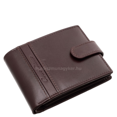 Csíkbetétes Corvo Bianco elegáns férfi pénztárca barna CBF1027/T