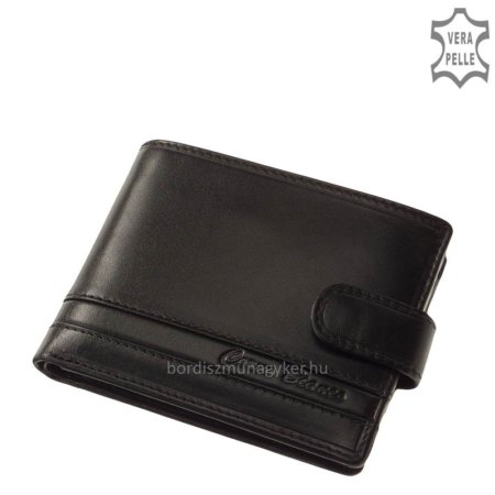 Pánska peňaženka Corvo Bianco s pásikovou vložkou čierna CCS09 / T