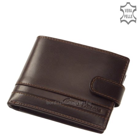 Moška denarnica Corvo Bianco s črtastim vložkom temno rjave barve CCS09 / T