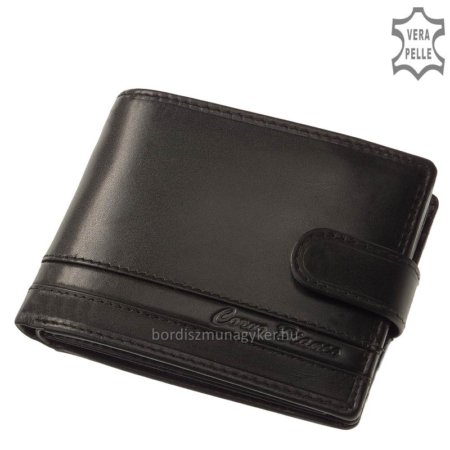 Corvo Bianco mænds tegnebog med striber sort CCS1027 / T