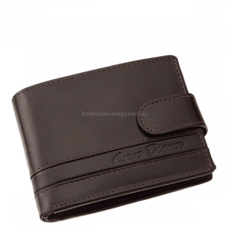 Pruhovaná vložka Corvo Bianco pánská peněženka RFID hnědá RCCS102/T