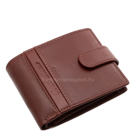 Csíkbetétes Corvo Bianco kisméretű férfi pénztárca világos barna CBF102/T