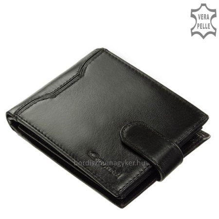 Elegant men's wallet black GIULTIERI GVA1021 / T