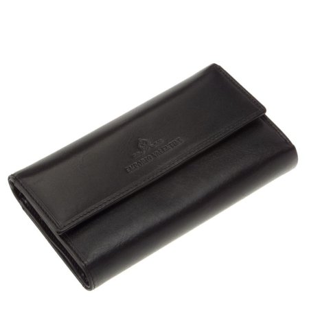 Emporio Valentini ženska usnjena denarnica, črna EV231