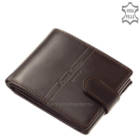 Euro Odolná kožená peňaženka Corvo Bianco RFID hnedá ERCBS1021 / T