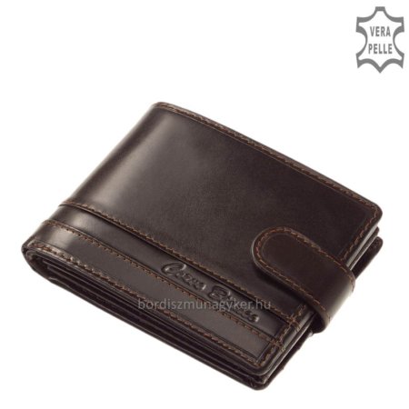 Euro Odolná kožená peňaženka Corvo Bianco RFID hnedá ERCCS1021 / T