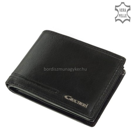 Moška usnjena denarnica Giultieri BLC1021 črna