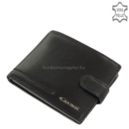 Moška usnjena denarnica Giultieri BLC298 črna