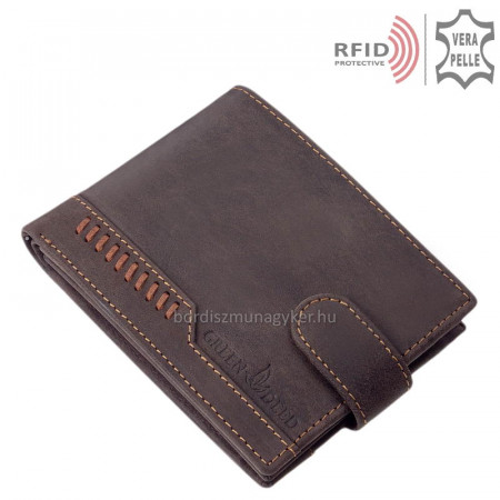 Portafoglio uomo in pelle GreenDeed SGH09/T marrone