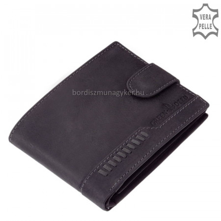 Herren Ledergeldbörse GreenDeed SGH1021/T schwarz