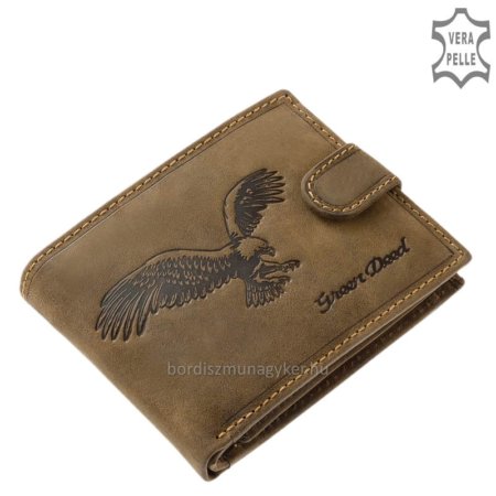 Pánská kožená peněženka s orlím vzorem RFID SASR1021 / T